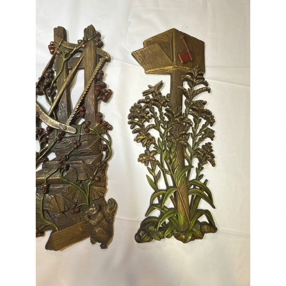 Vintage Burwood Products Co Wall Decor Set of 3 Rustic Farmhouse Scenes 17